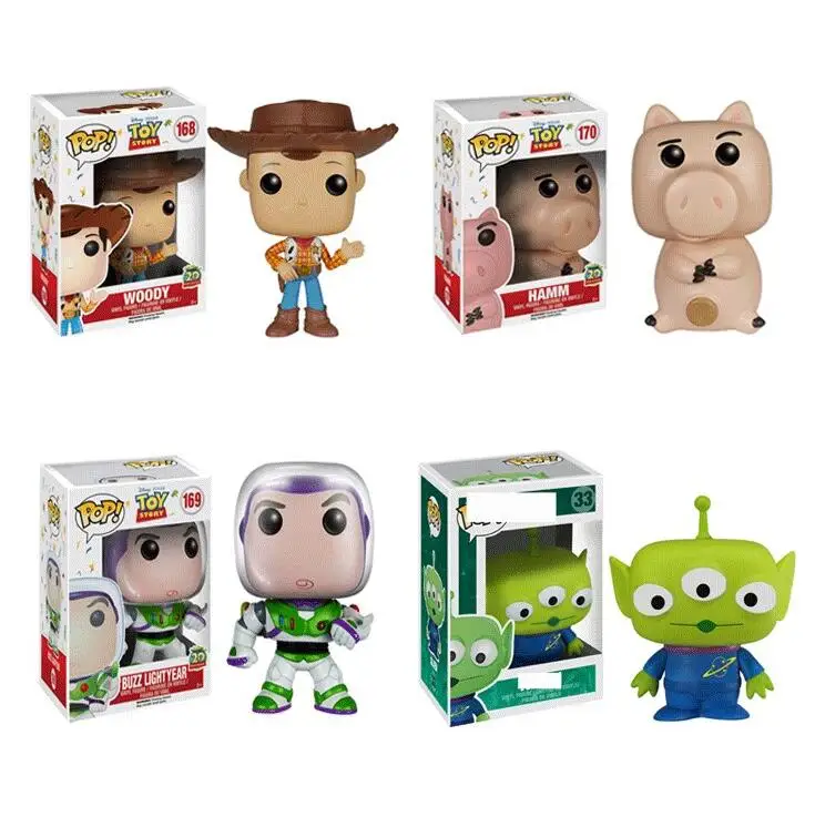 Funko POP Toy Story 3 4 Коллекционная модель игрушек LOTSO Hamm Buzz Lightyear Woody Alien фигурки детские
