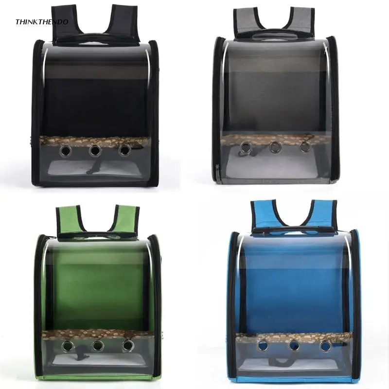 

Pet Parrot Backpack Carriers Bag Bird Bubble Backpack Transparent 360° Sightseeing Backpack Birds Travel Cage
