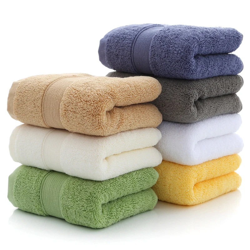 

Face Towel 35*75cm 160g Jacquard Towels Soft Extreme Comfort Plain Solid Color Ribbon cotton towel Hand Towel