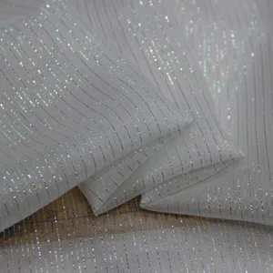 Silk Dress Shimmer Colorful Metallic Jacquard Shiny Silk Thin Fabric For Dress Scarf