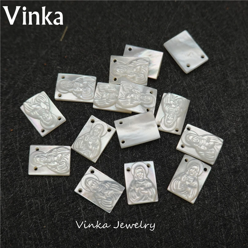 10 шт. оптовая продажа 8*11 мм натуральный перламутр раковина Иисуса сделай сам