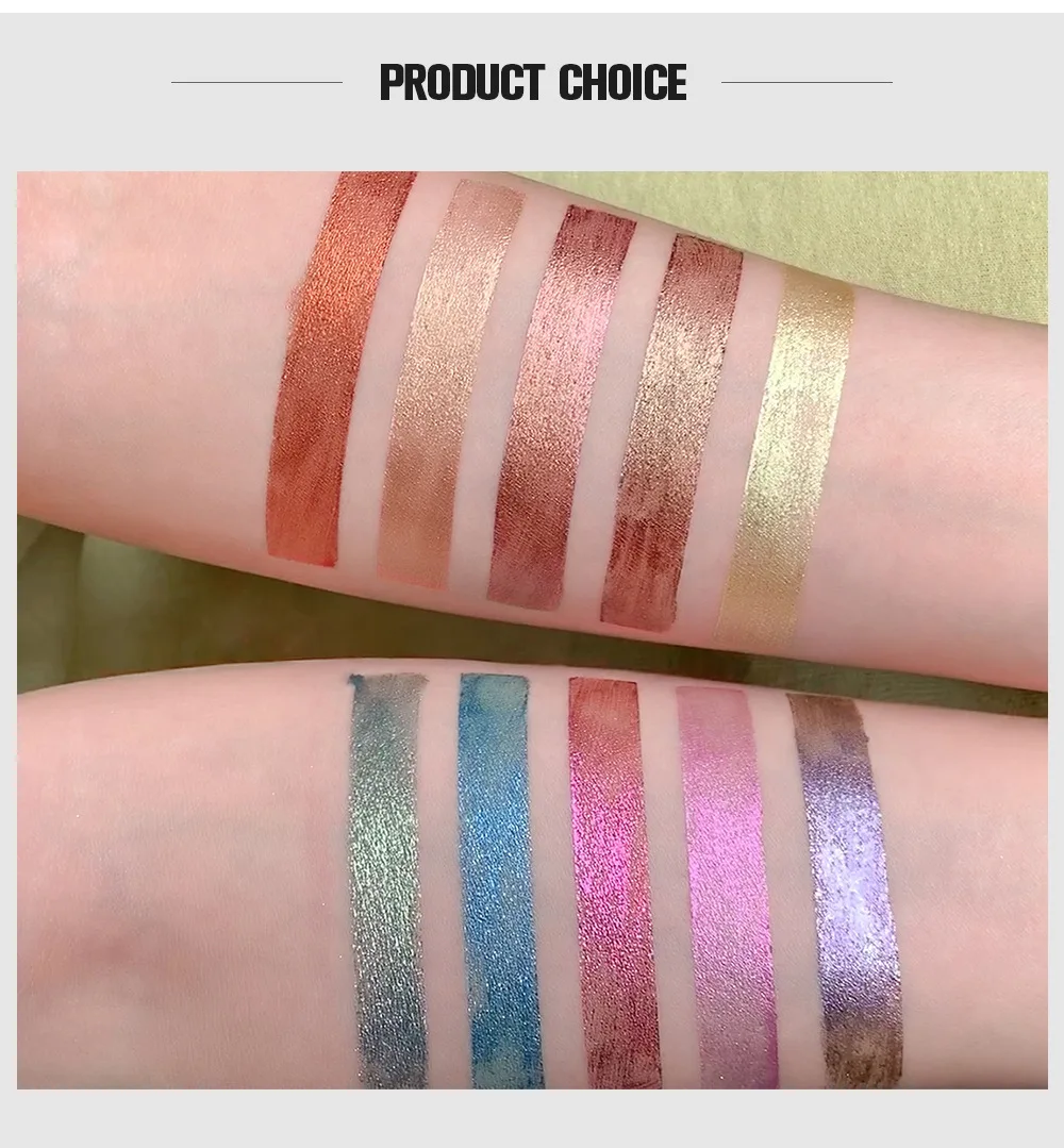 1 шт. жидкие Металлические тени для век мраморные блестящие водонепроницаемые