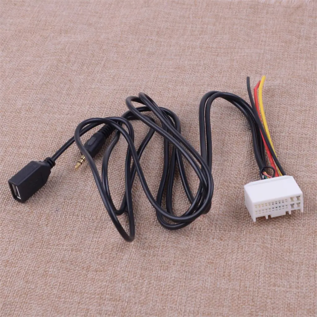 CITALL 3.5mm Radio Stereo Wire Wiring Harness Adapter Connector Plug Cable Fit for Hyundai Kia USB AUX | Автомобили и мотоциклы
