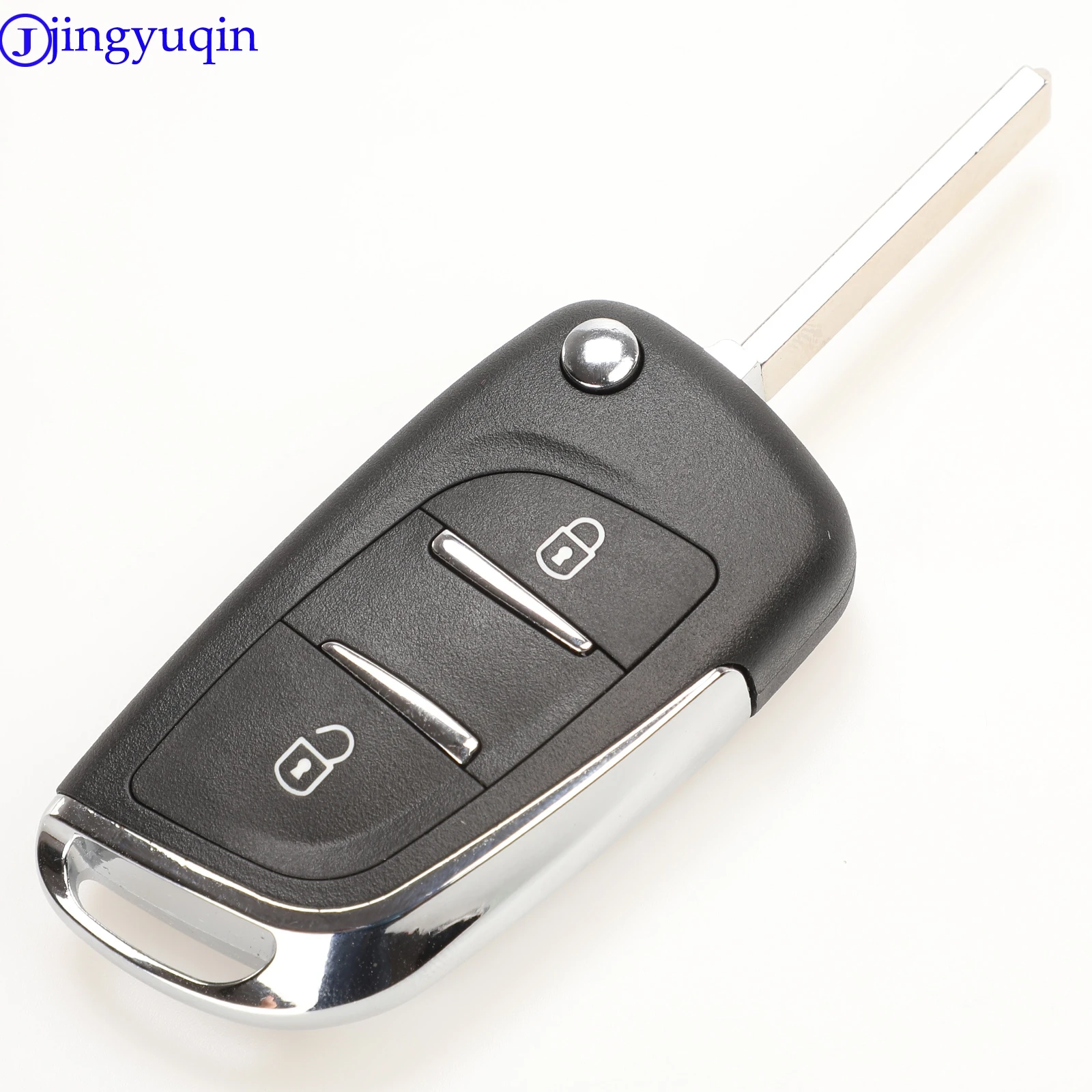 Jingyuqin CE0523 модифицированный раскладной чехол для ключей Peugeot 306 407 807 Partner Remote VA2/HU83