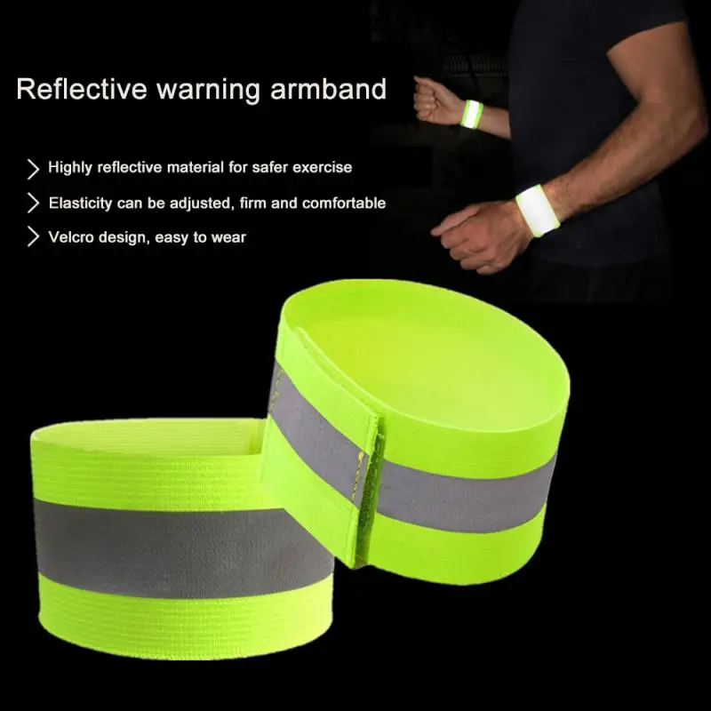 

Reflective Bands Safety Flashing Armband Belt Glow In The Dark Bracelet Reflector Tape Straps For Night Running Riding Bracelet