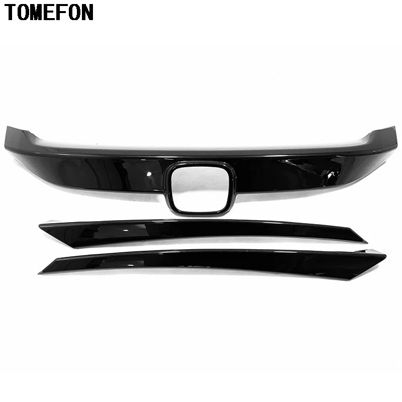 TOMEFON для Honda Civic 10th 2016 2017 2018 2019 седан с логотипом спереди двигателя решетка гонки