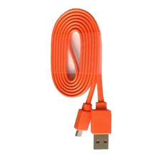 Сменный USB кабель 1 м для зарядки и передачи данных для JBL Flip 3 4 Pulse 2, практичный оранжевый Bluetooth динамик