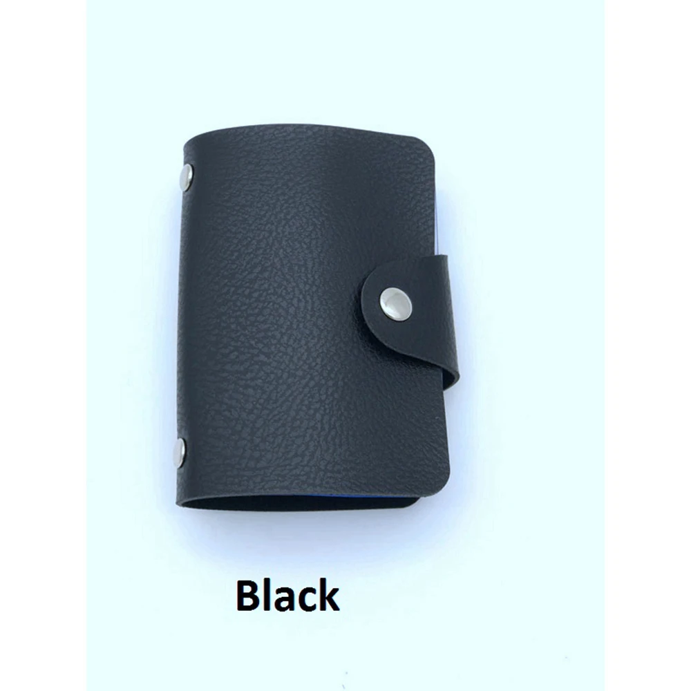 1 Piece Pu Leather Fashion PU Business Card Holder Organizer Hasp Men Women Bank Credit Bag ID Wallet | Багаж и сумки