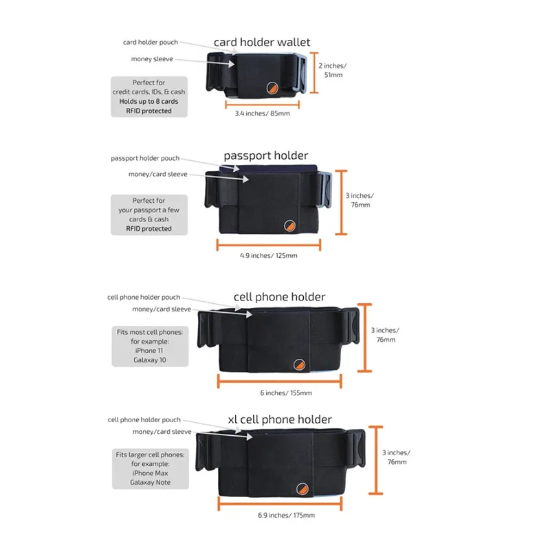 Пояс Сумка для путешествий противоугонная невидимая телефон паспорт Наличные