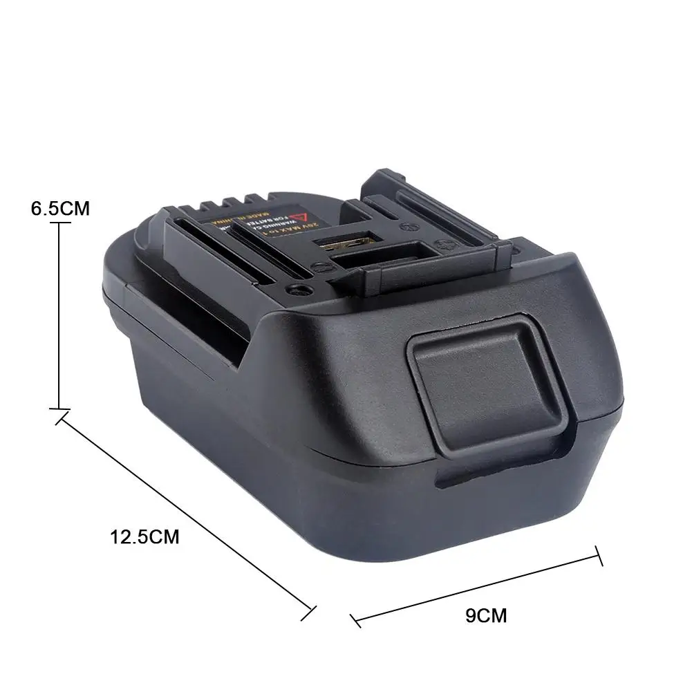 Адаптер для зарядки li ion батарей Dm18M адаптер 20 в 18 аккумуляторов Milwaukee Makita Bl1830