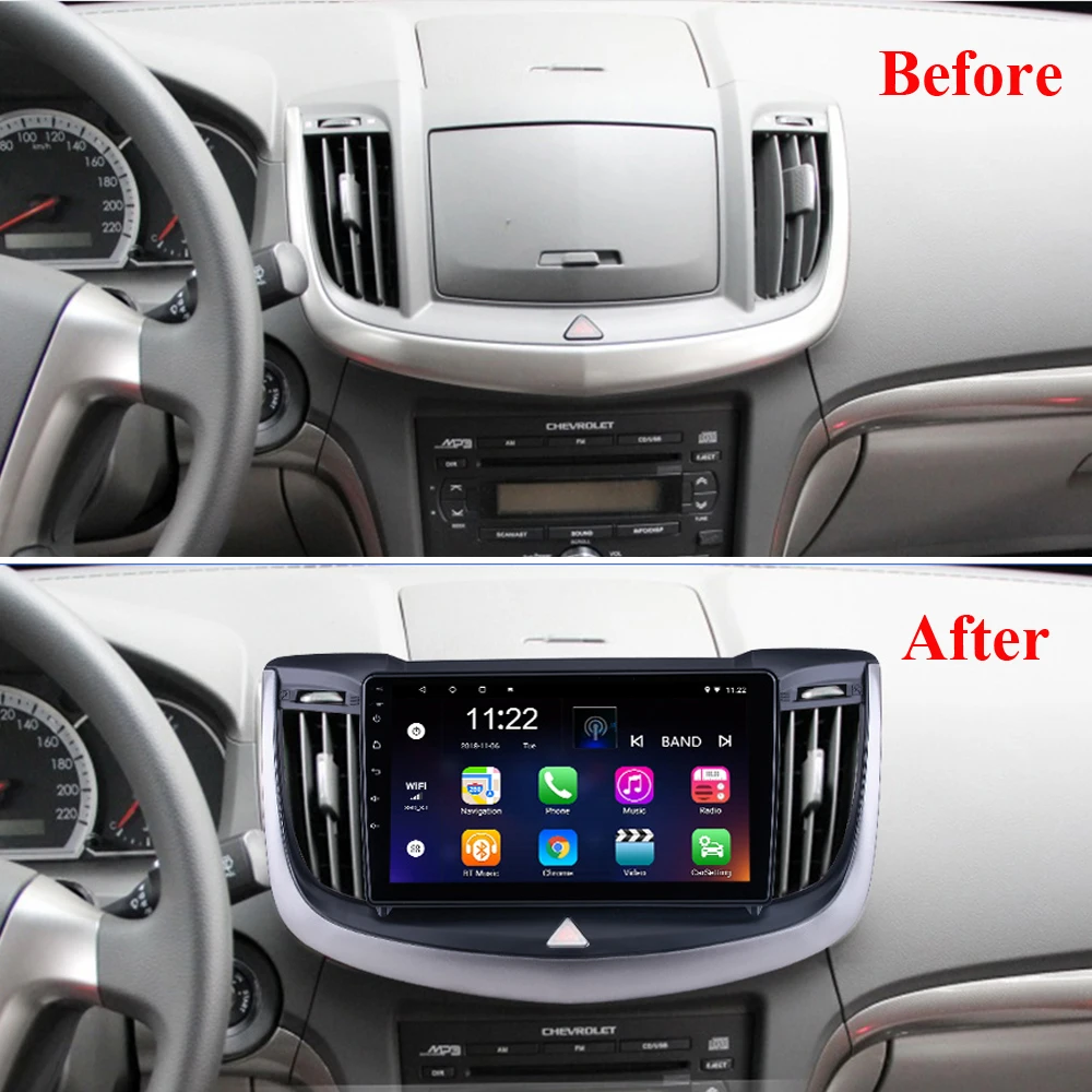 Автомобильная магнитола 2 Din реакosound для Chevrolet Epica 2013-2017 Android 9 дюймов GPS-навигация