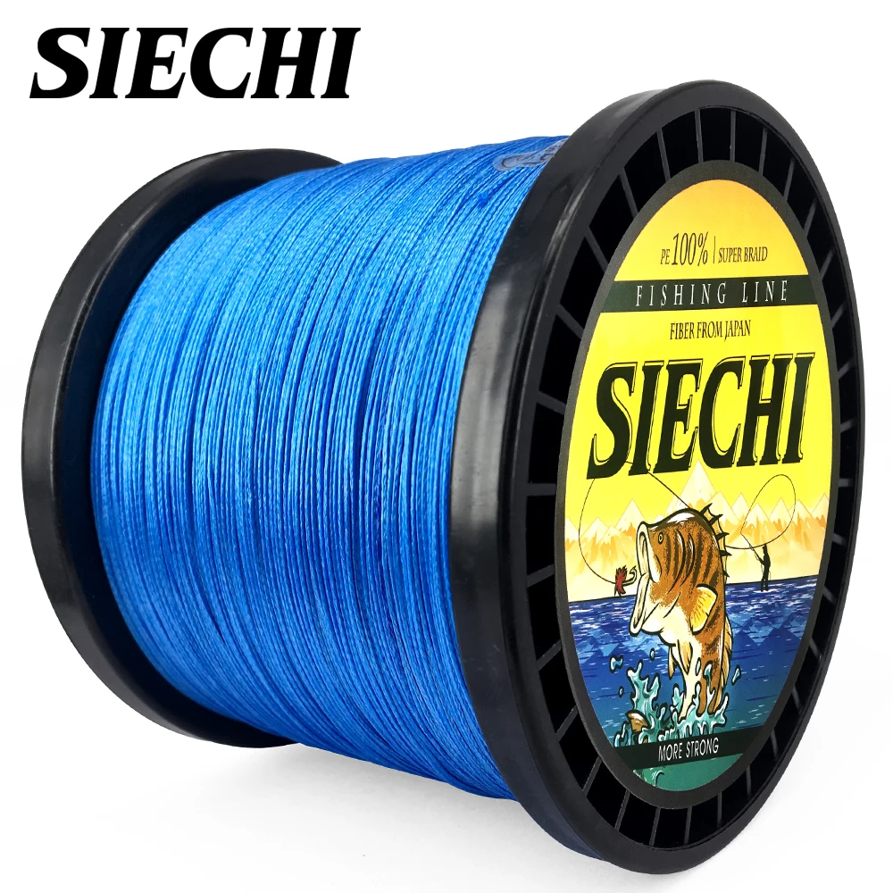 SIECHI 1000 м плетеная рыболовная леска 8 нитей гладкая многонитевая PE Леска для карпа