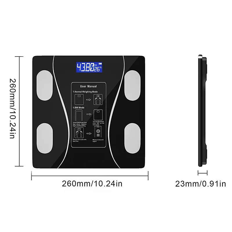 Рисунок 2 - Беспроводные Умные Электронные весы для ванной комнаты