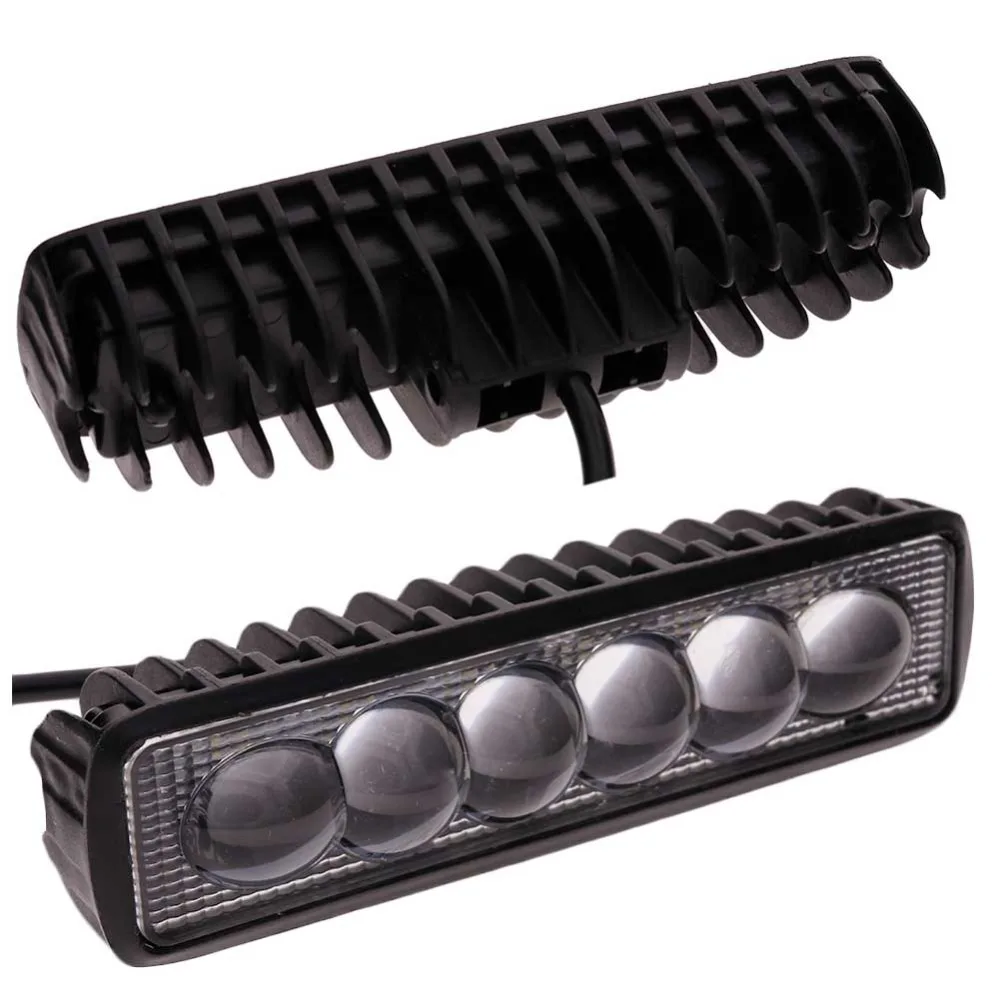 1 шт. 18 Вт Светодиодный светильник бар тонкий рабочий точечный луч для вождения