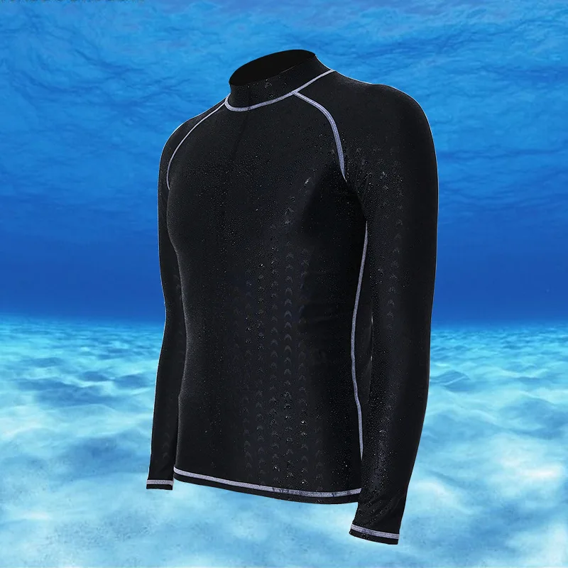 

Rashguard Men Long Sleeve Swimsuit Rash Guard UV Swim Shirt Quick Dry Print Surf Sailing Diving Clothes Surfing Rushguard