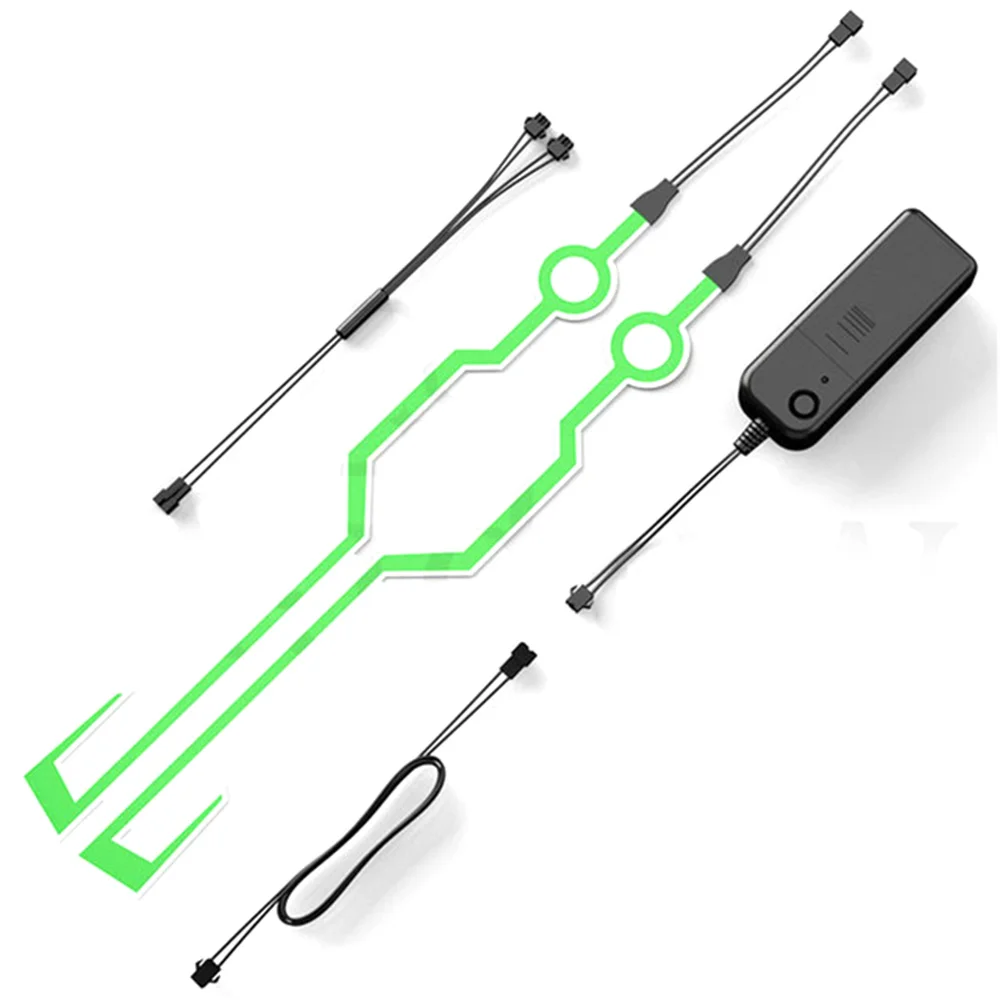 Новое поступление мотоциклетный шлем EL холодный свет световая полоса ночной