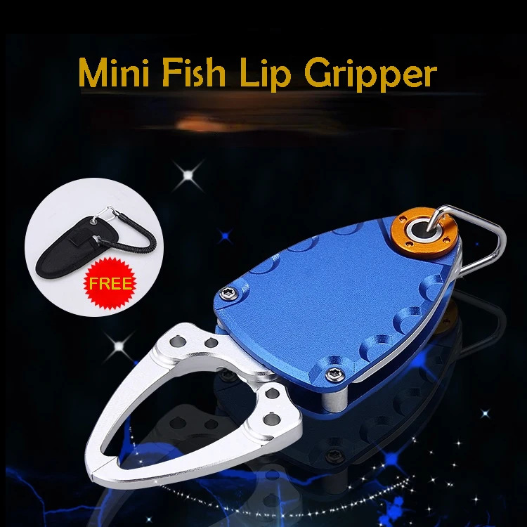 

Aluminium Alloy Mini Fish Lip Grip Gripper Fishing Grabber Grips Control Pliers Hook Remover Lure Fishing Tackle Tool