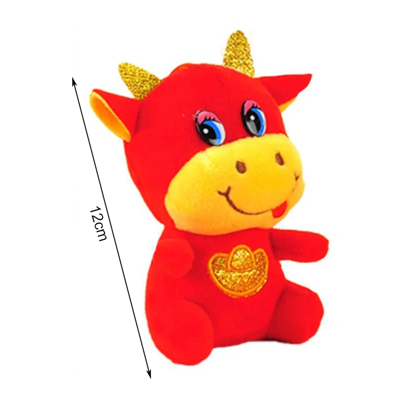 

2021 New Year Chinese Zodiac Ox Cattle Plush Toy Mascot Plush Doll Pendant