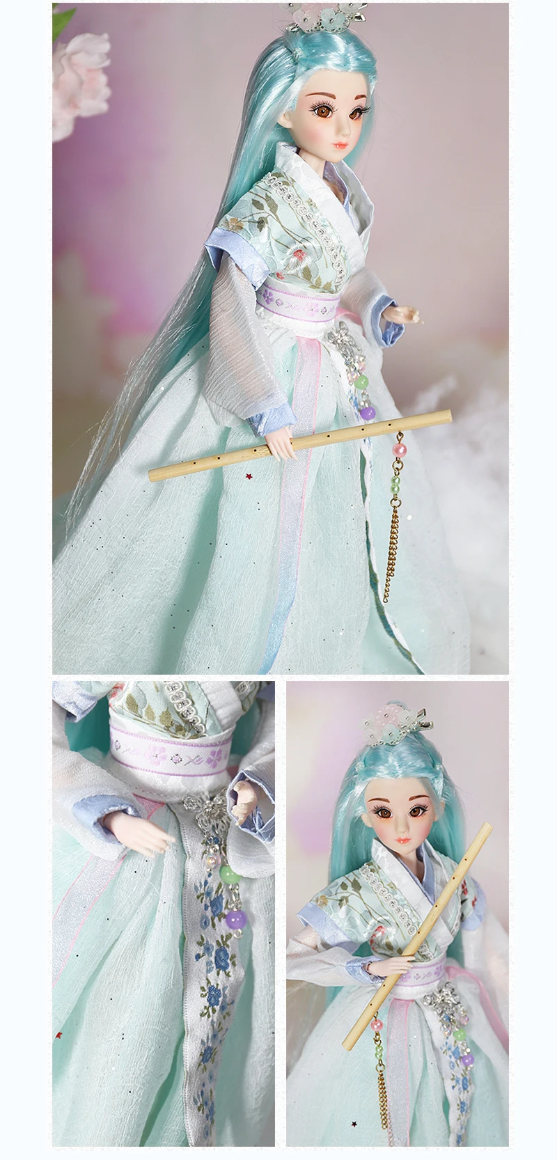 Мм девушка 1/6 BJD кукла Очарование Востока имя в цветочном потоке включая одежду подходит для ручная работа кукла Pullip, Ледяной, Blyth, Licca