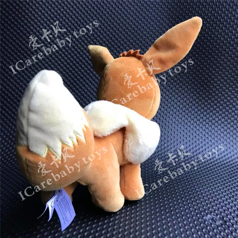 Мультфильм Официальный улыбка стоя Eevee 23 см плюшевый мешок с песком кукла игрушка
