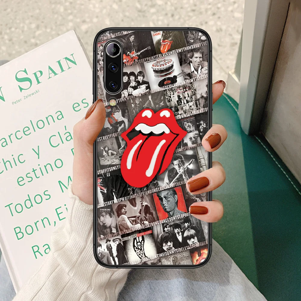 

The Rolling Stones band Lips Phone case For Xiaomi Mi 6 8 A1 Note3 A2 9 CC9 9T A3 MIX 2 2S 3 9 Lite SE Pro black funda pretty
