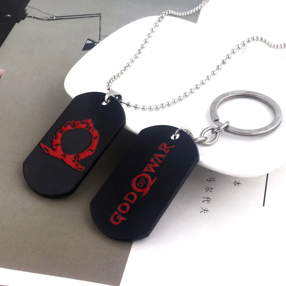 Косплей ожерелье из фильма периферийная игра по периметру God of War Ω Dog Tag подвесной