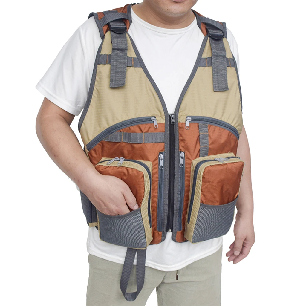 

Рюкзак для рыбалки нахлыстом жилет комбинированный нагрудный рюкзак для снастей и аксессуаров-Быстросохнущий и дышащий