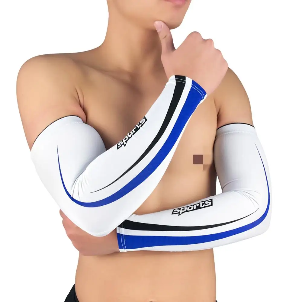 Компрессионные летние дышащие силиконовые рукава для велоспорта 1 пара | Спорт и