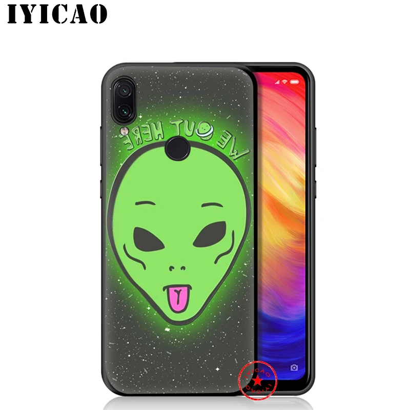 IYICAO Alien Забавный милый мягкий чехол для Xiaomi Redmi Note 8 7 6 5 Pro 5A 4X задняя силиконовая |
