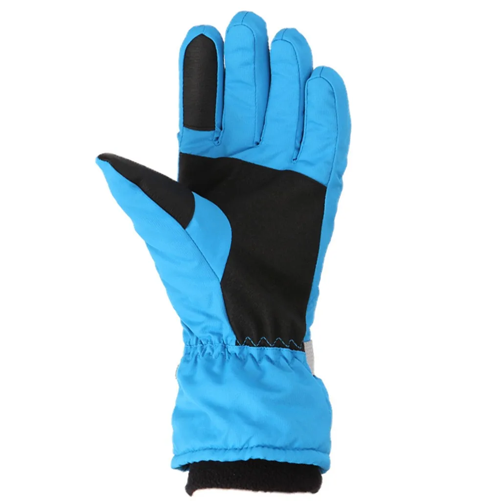 Теплые детские зимние ветрозащитные перчатки для катания на лыжах и сноуборде