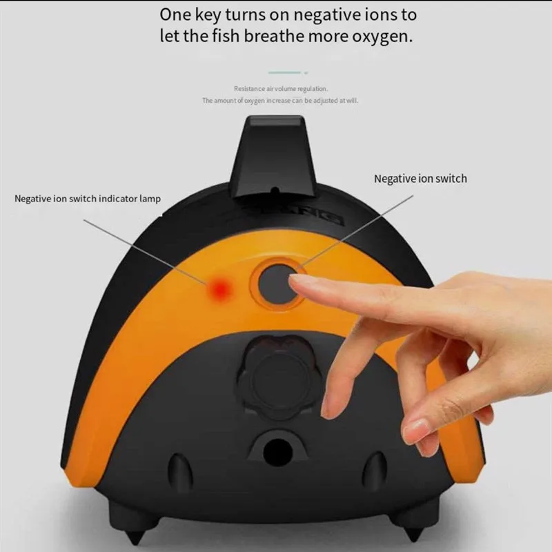 Кислородный насос с анионами черной акулы кислородный для аквариума кислородная
