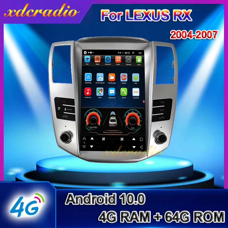 Автомобильный радиоприемник Xdcradio 12 1 дюйма Android 10 0 для Lexus RX RX300 RX330 RX350 RX400 RX450