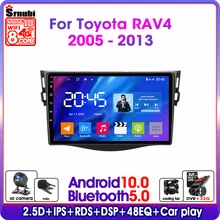 Автомагнитола на Android 10 0 для Toyota RAV4 2005 2013 2 Din IPS RDS DSP 48EQ GPS навигация