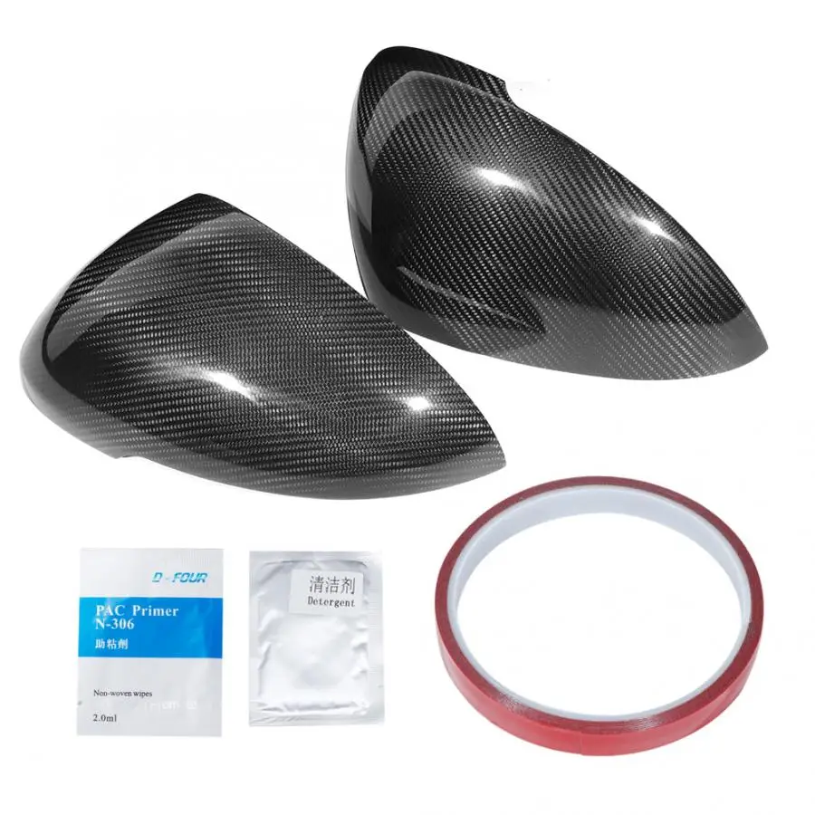 Чехол для зеркала заднего вида из углеродного волокна подходит Porsche Macan 2014 2015 2016