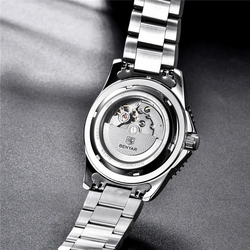 

2019 BENYAR New Tourbillon Automatic Mechanical Mens Watches Top Brand Luxury Business Waterproof Sport Wristwatch Reloj Hombre