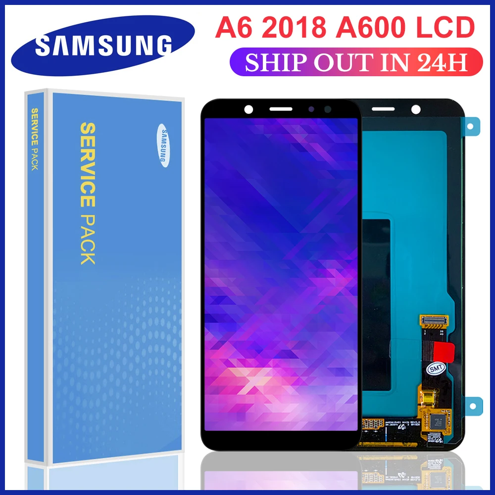 Новый OLED ЖК дисплей для SAMSUNG Galaxy A6 2018 A600 A600F A600FN A600G модуль дисплея + дигитайзер
