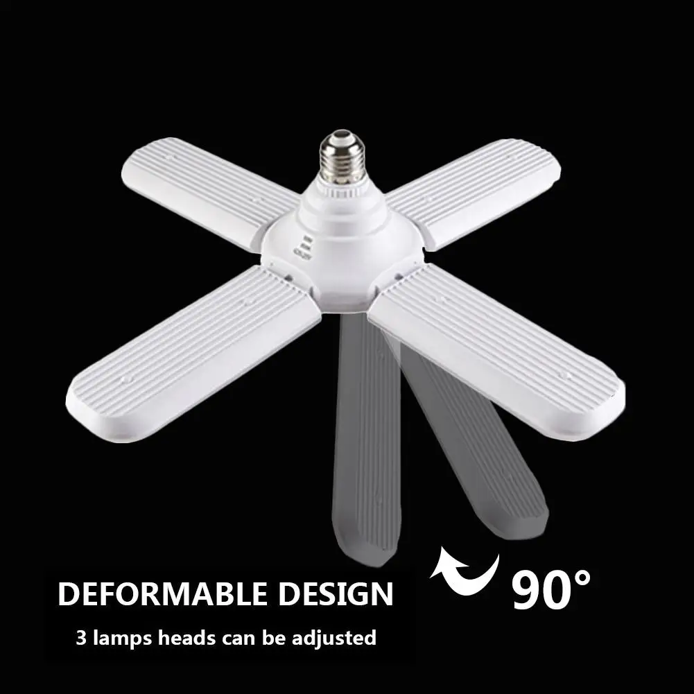 Деформируемый светодиодный светильник для гаража 110 265 в 60 Вт E27 Универсальный