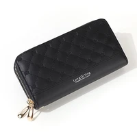 new womens pu leather wallets credit card holder long zipper clutch female coin purses crown embroidery money bag dropshipping