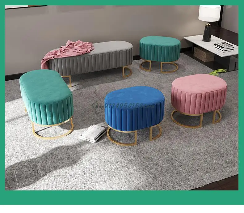 Скандинавский диван для гостиной низкий стул Детский Маленький бытовой тканевый