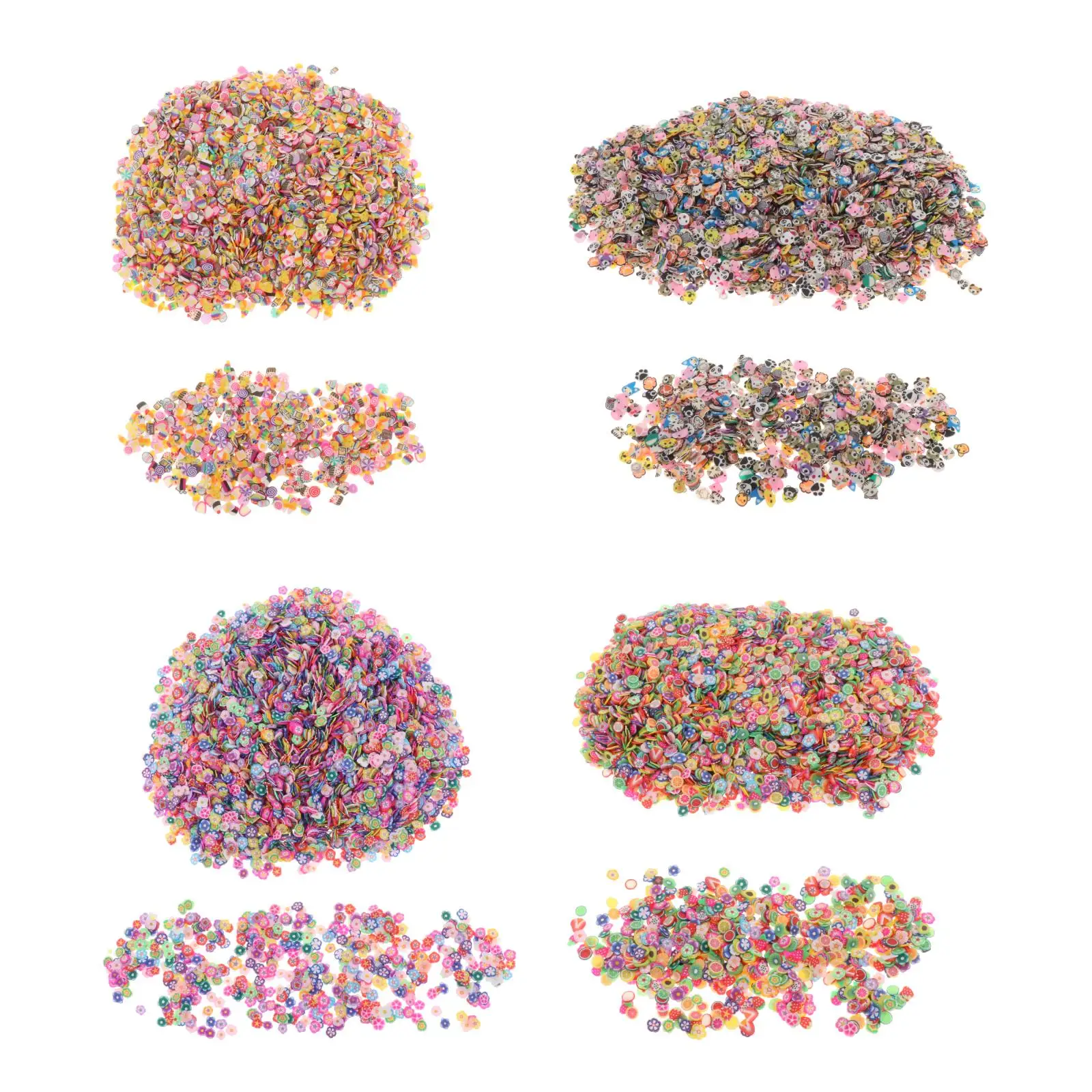 

10000PCS Cute 3D Polymer Slices Cake Slices DIY Nail Art Charms Slime
