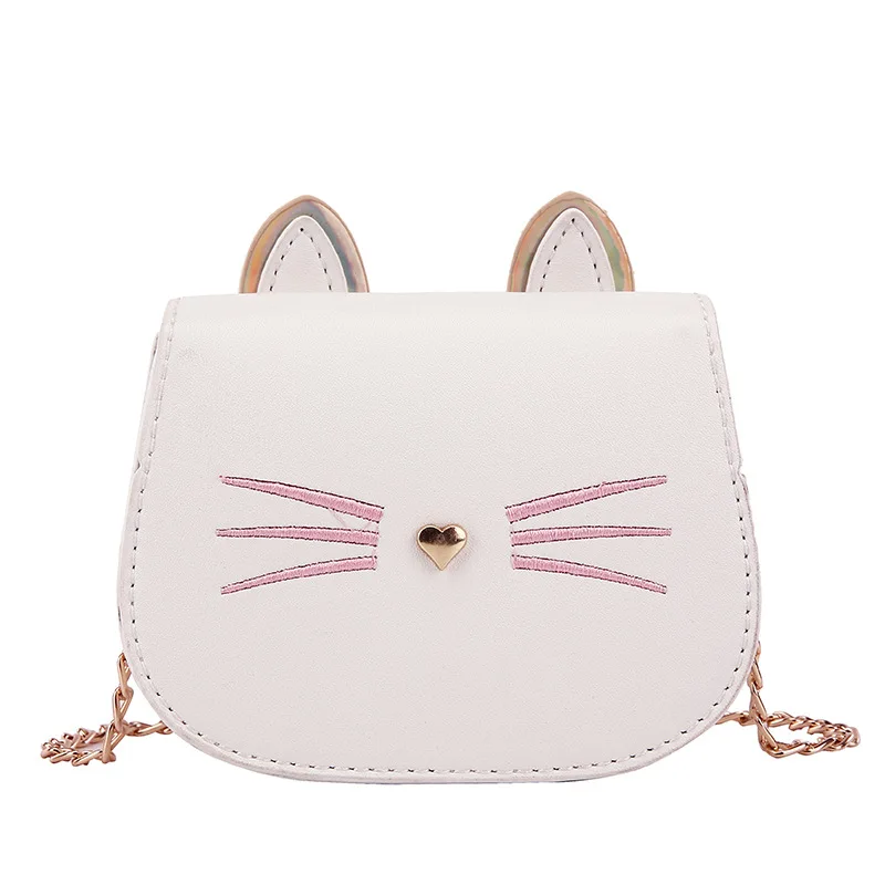

Children's Mini Clutch Bag 2020 New Cute Cat Crossbody Bags for Kid Girls Leather Purses and Handbags Baby Shoulder Bag Purses