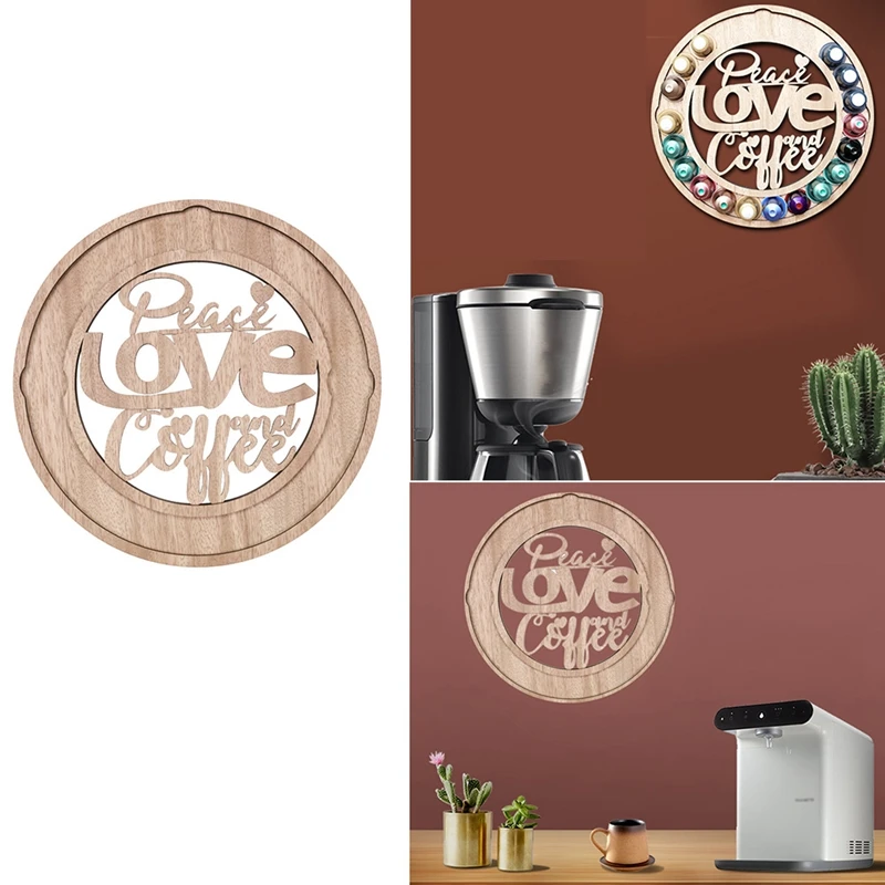 

Wooden Coffee Capsule Holder,Retro Coffee Pod Rack,Wall-Mounted Coffee Capsule Dispensing Tower Stand
