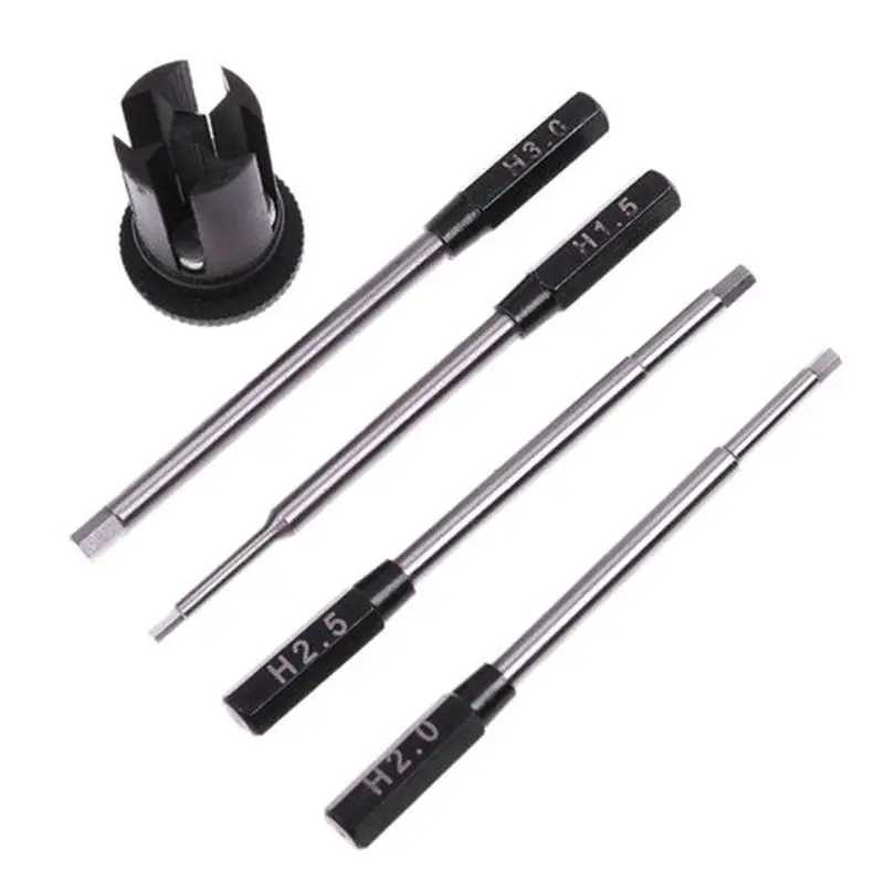 

4In1 Metal Hex Driver Screw Hexagon Head Screw Tool W4J4 For RC Helicopter Cars