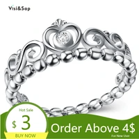 visisap gorgeous my queen crown rings for women wedding anniversary lovers gifts classic jewelry accessories supplier b2101