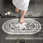 Противоскользящий коврик для ванной GURET, коврик для входной двери в стиле INS, впитывающий напольный коврик для гостиной, коврики для дома