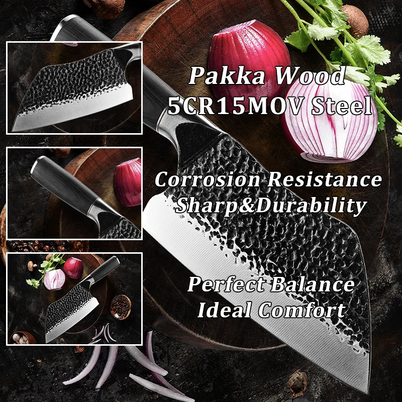 Нож мясника Grandsharp 7 5 дюйма из высокоуглеродистой нержавеющей стали | Дом и сад