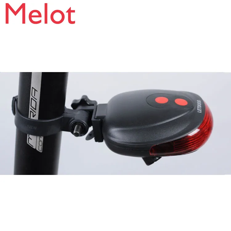 

Bicycle 5led Laser Taillight Mountain Bike Safety Alarm Lamp Laser Taillight