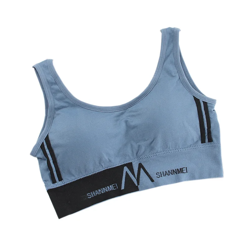 

Workout Bra Women Sports Bra Fitness Push Up Letters Sport Tops Jogging Padded Bra Yoga Top Gym Sports Underwear