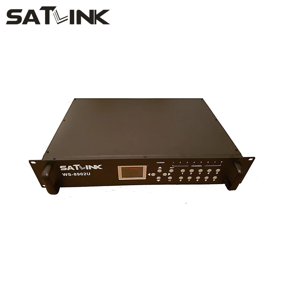 HD к DVB-T модулятор кодировщика 8 маршрута MPEG4 аналоговый A/V Источник SATLINK |