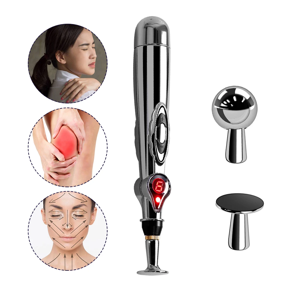 Laser Meridians Electronic Acupuncture Pen Energy Meridian Therapy Pain Relief Relax Muscle Reduce Wrinkles Massage | Красота и